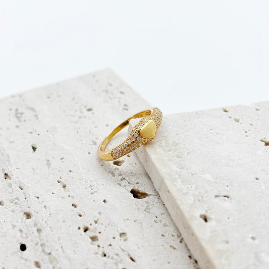 ANILLO CORAZON ORO