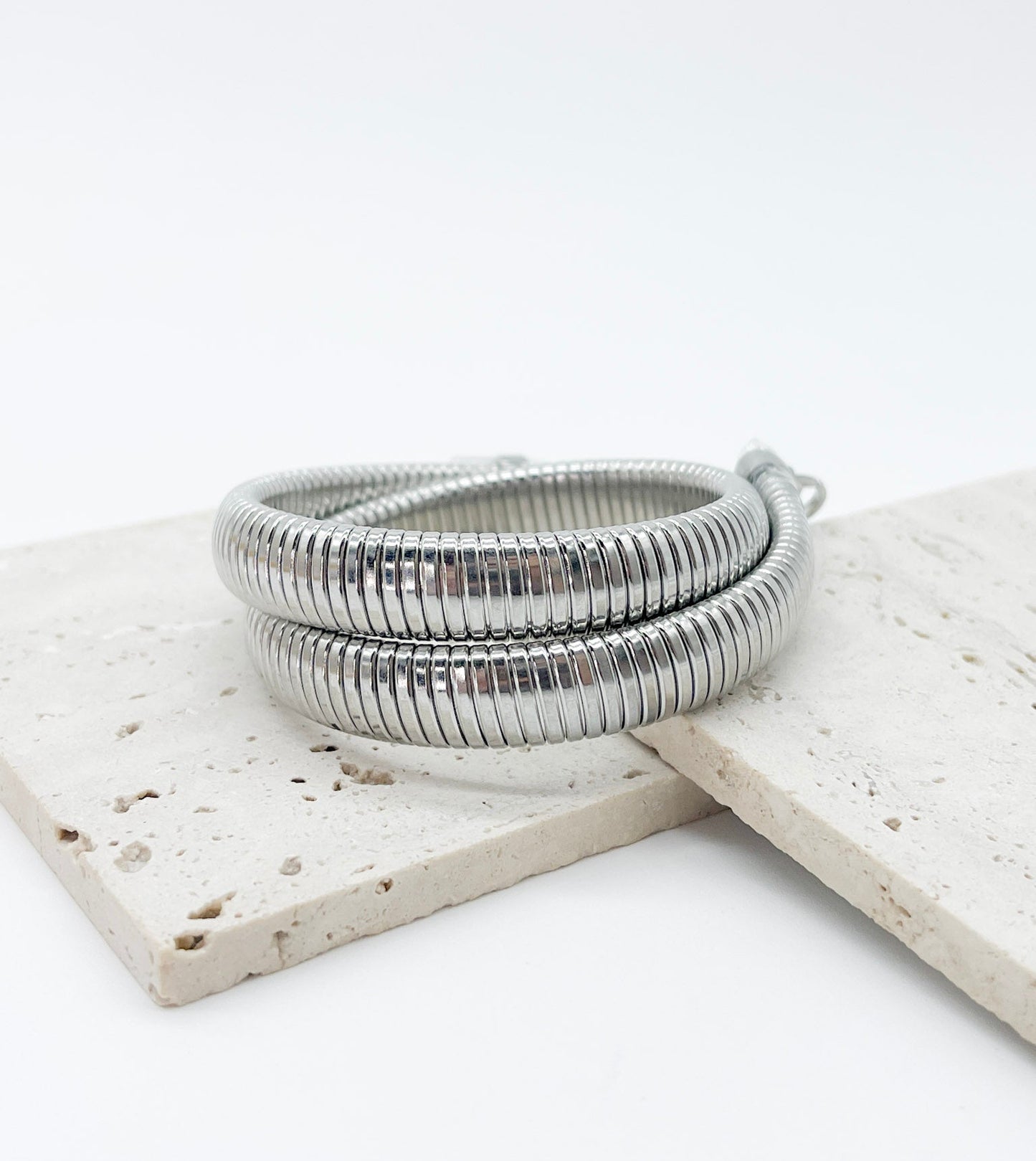PULSERA PLATEA DOBLE