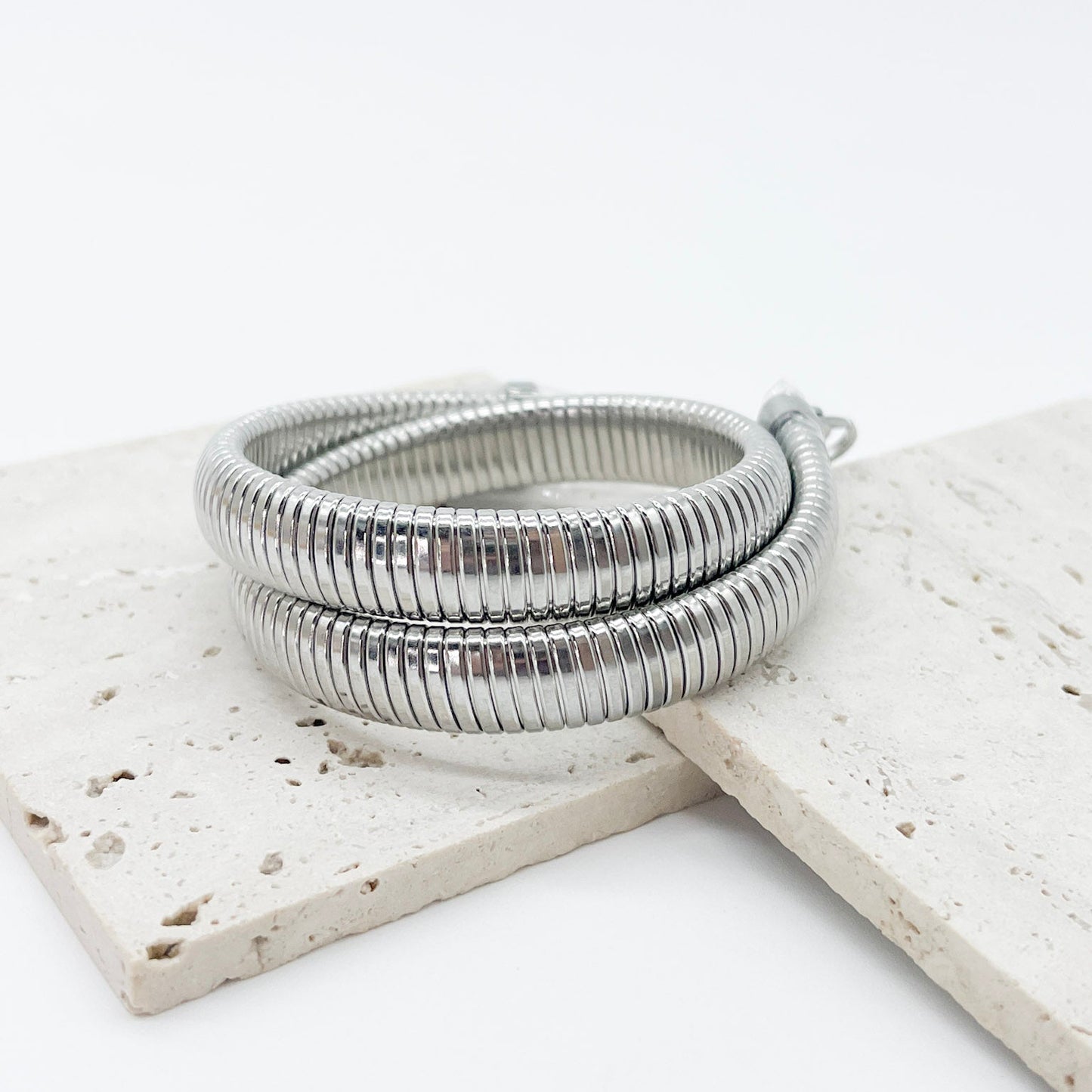 PULSERA PLATEA DOBLE