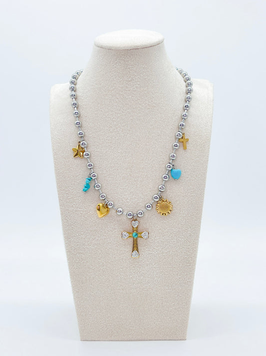 COLLAR CRUZ CELESTE