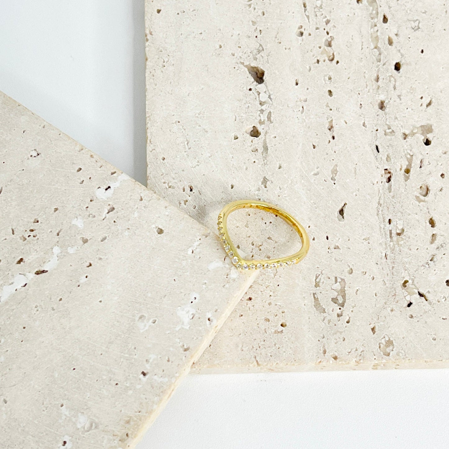 ANILLO MARLENE  PLATA .925 CON BAÑO DE ORO Y ZIRCONIAS