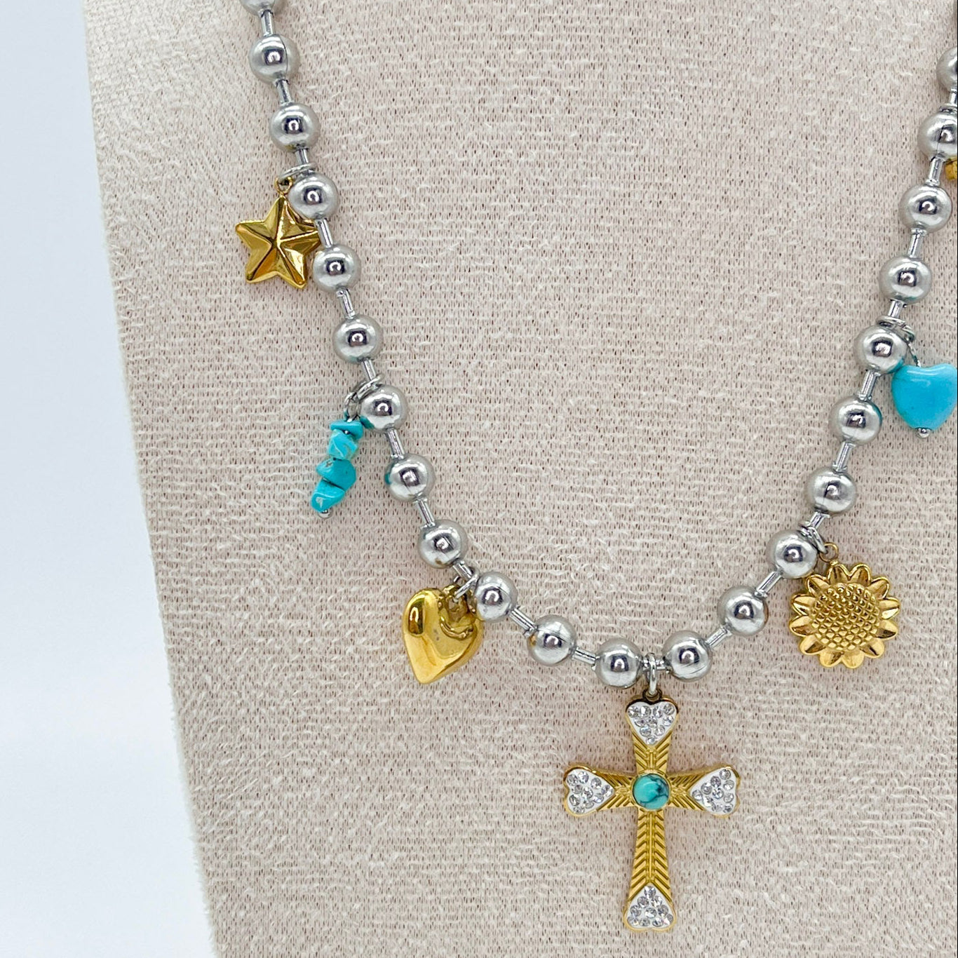 COLLAR CRUZ CELESTE