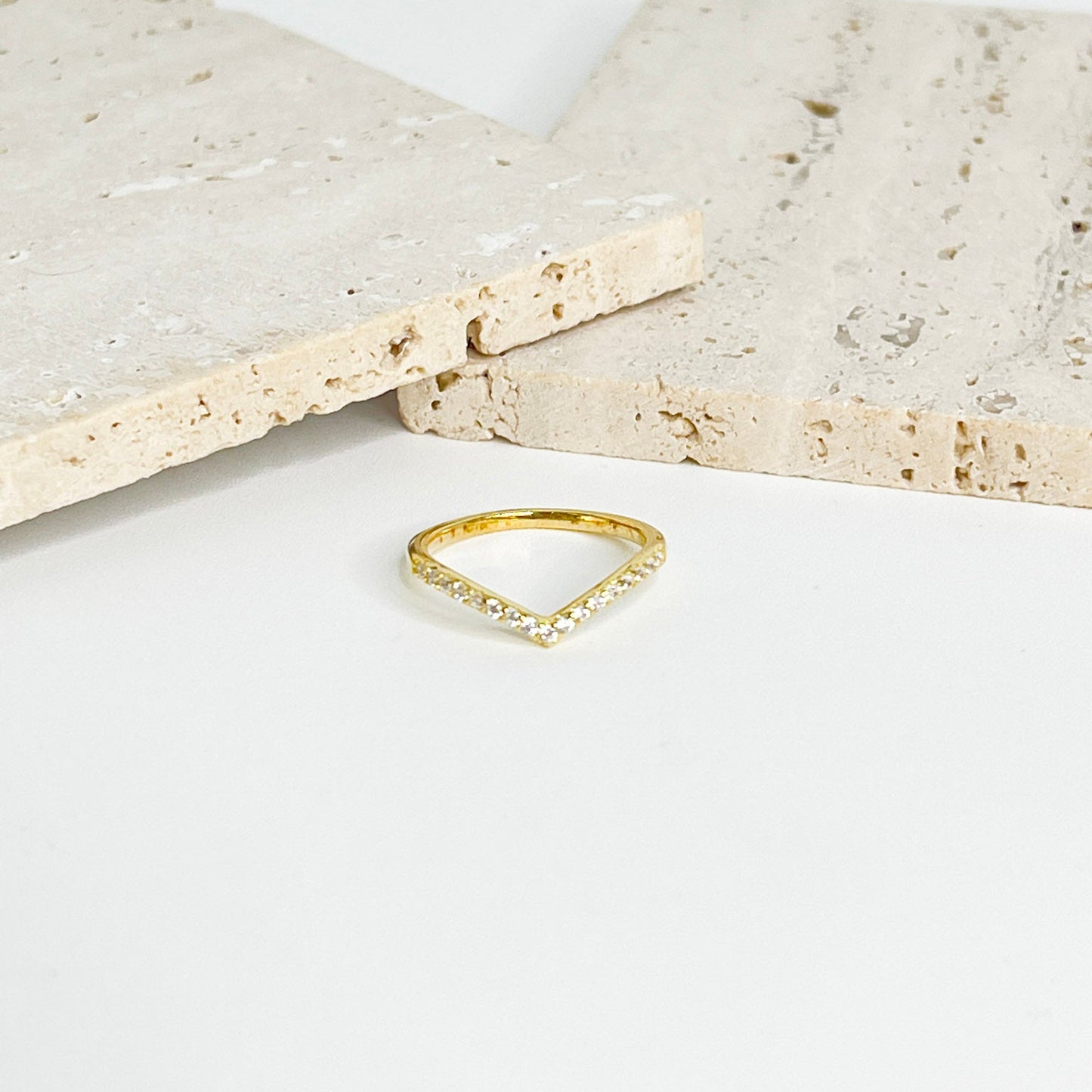 ANILLO MARLENE  PLATA .925 CON BAÑO DE ORO Y ZIRCONIAS
