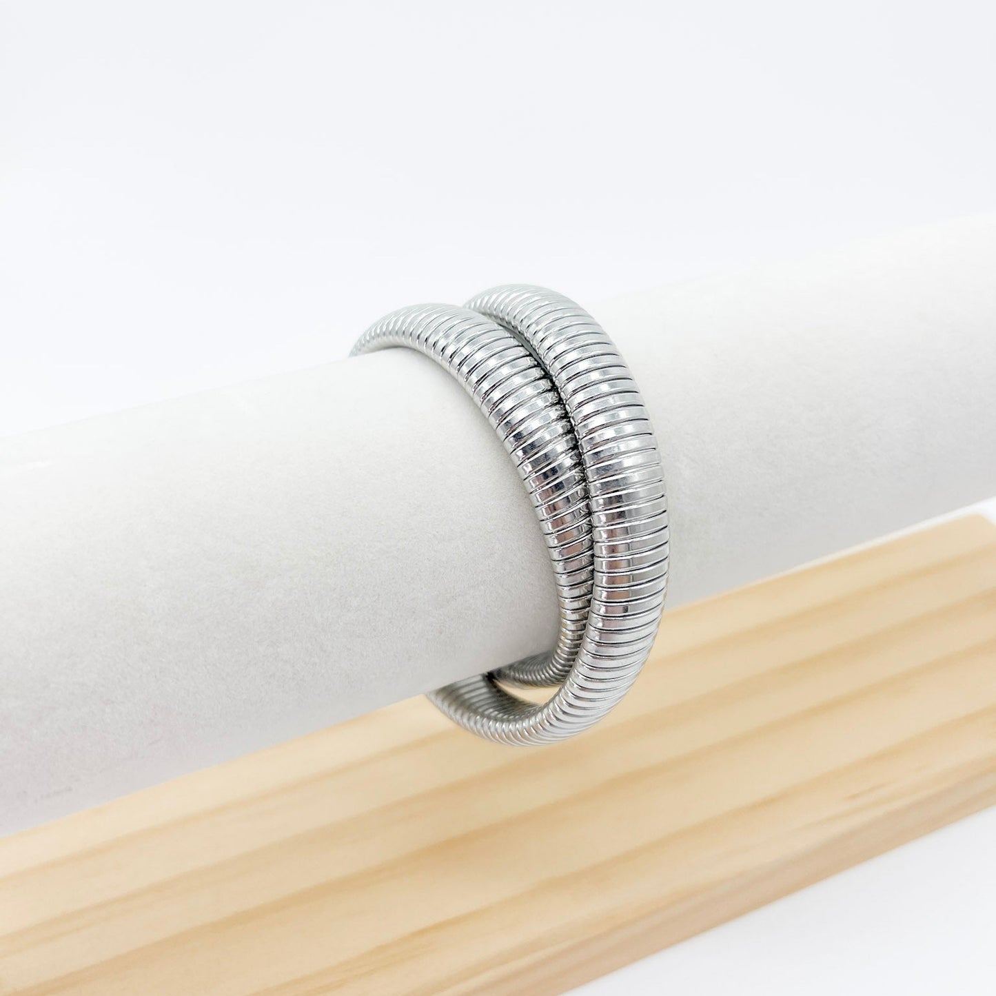 PULSERA PLATEA DOBLE