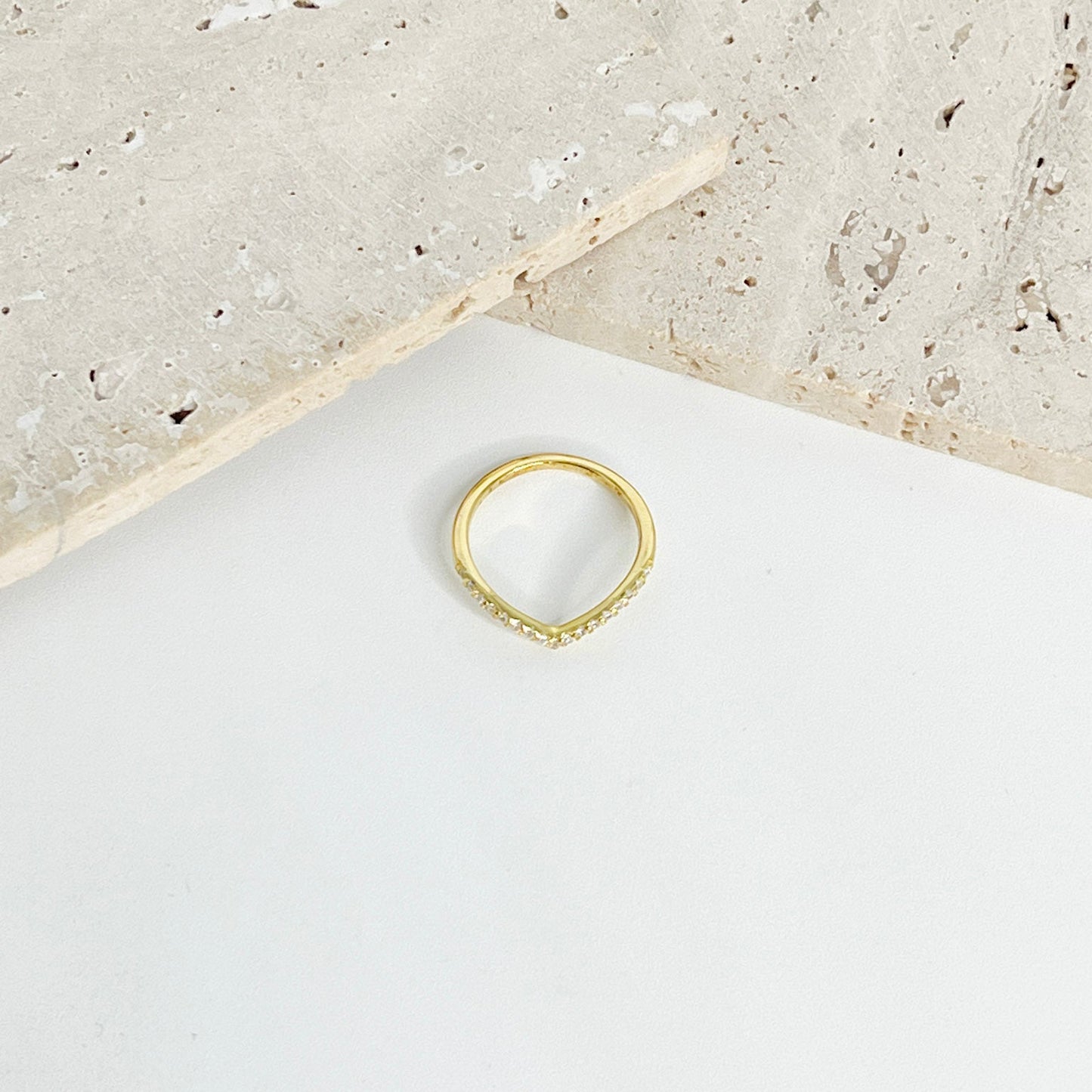 ANILLO MARLENE  PLATA .925 CON BAÑO DE ORO Y ZIRCONIAS