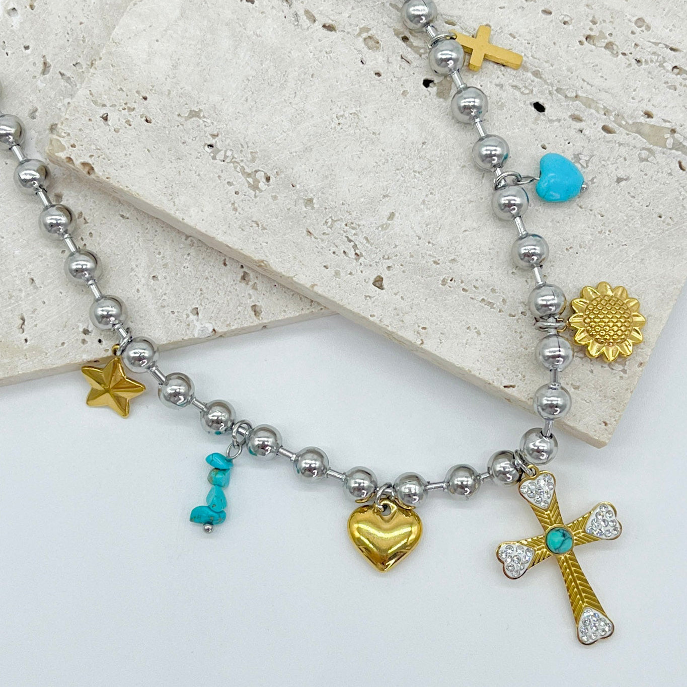 COLLAR CRUZ CELESTE