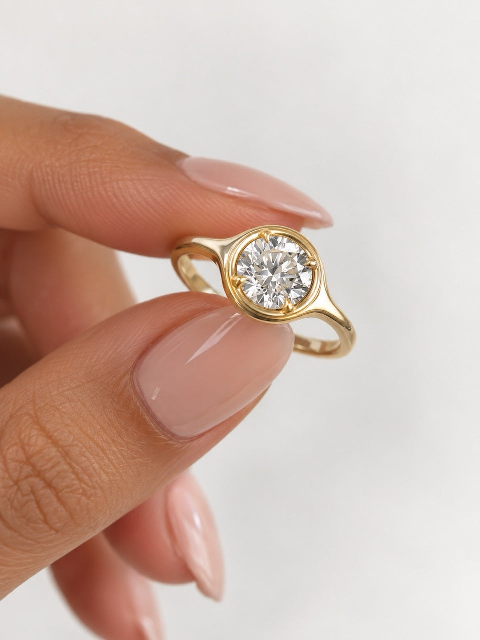 Anillo Solé Moissanita