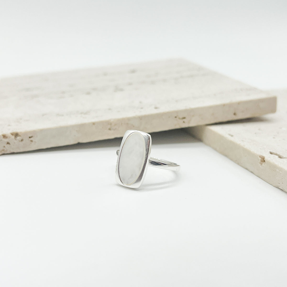 ANILLO PERLA ELISA PLATA .925