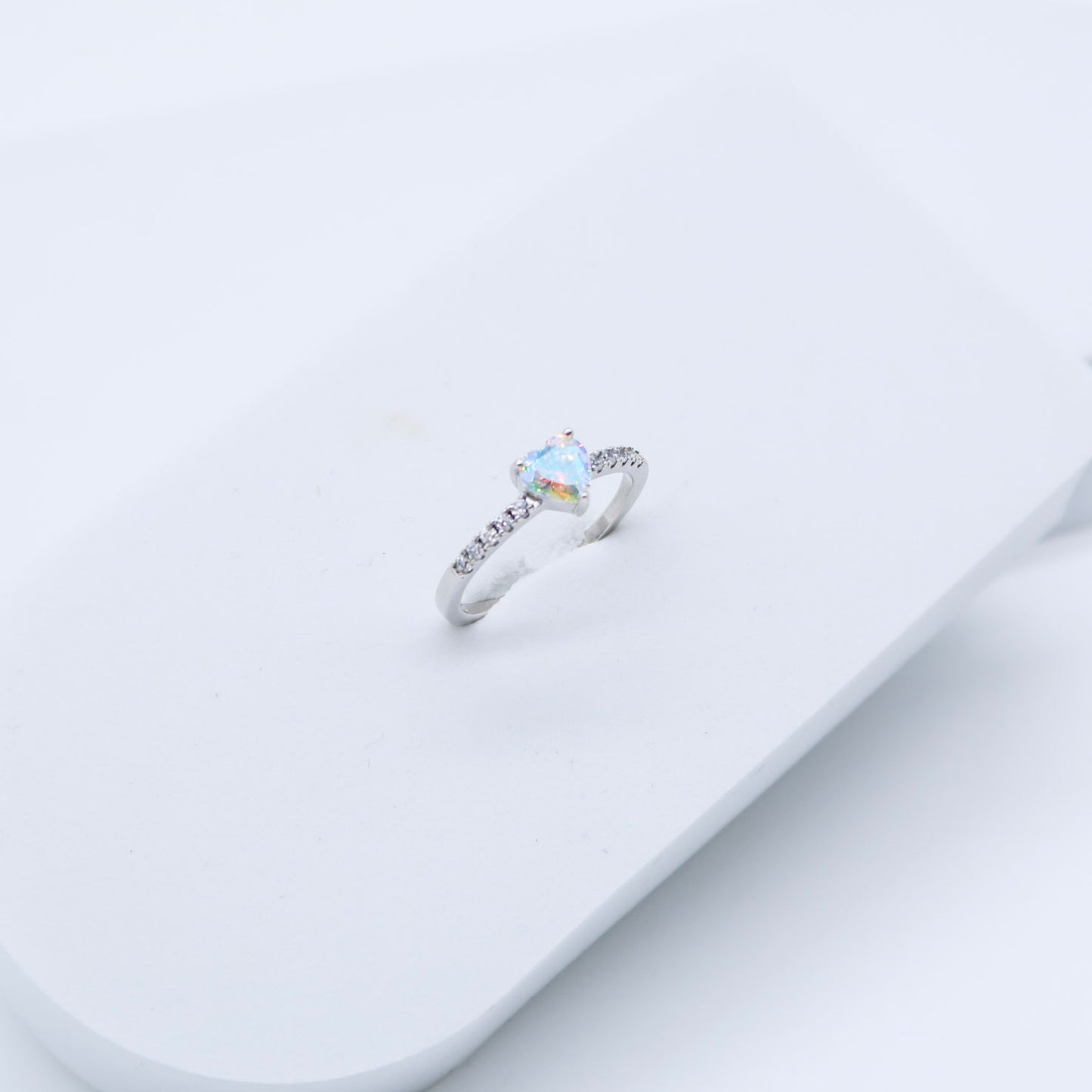 ANILLO CORAZON CRISTAL CON ZIRCONIAS