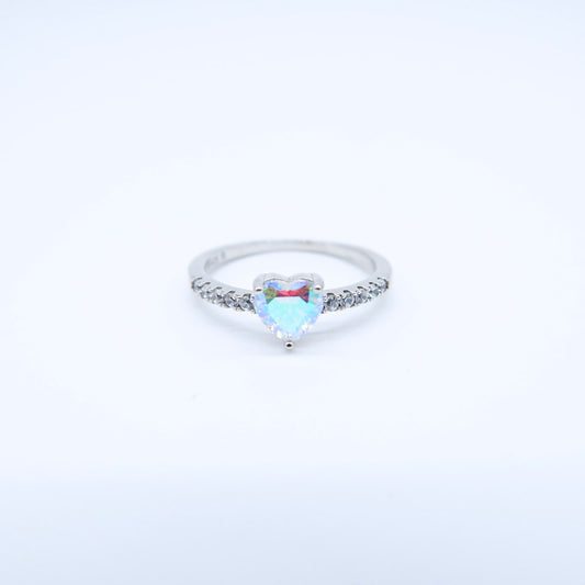 ANILLO CORAZON CRISTAL