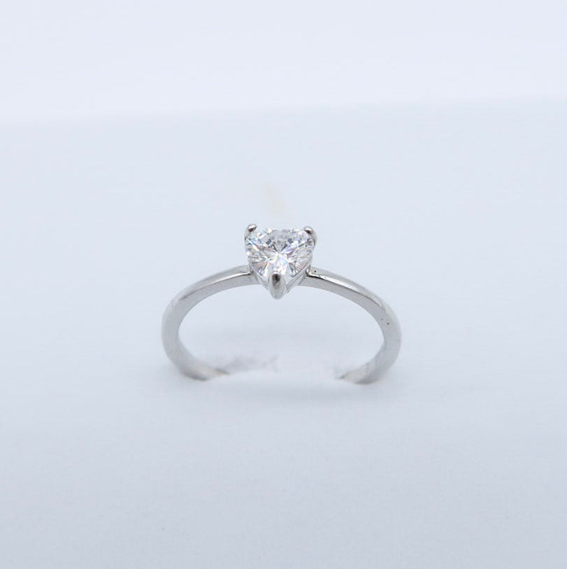 ANILLO CORAZON SOLITARIO