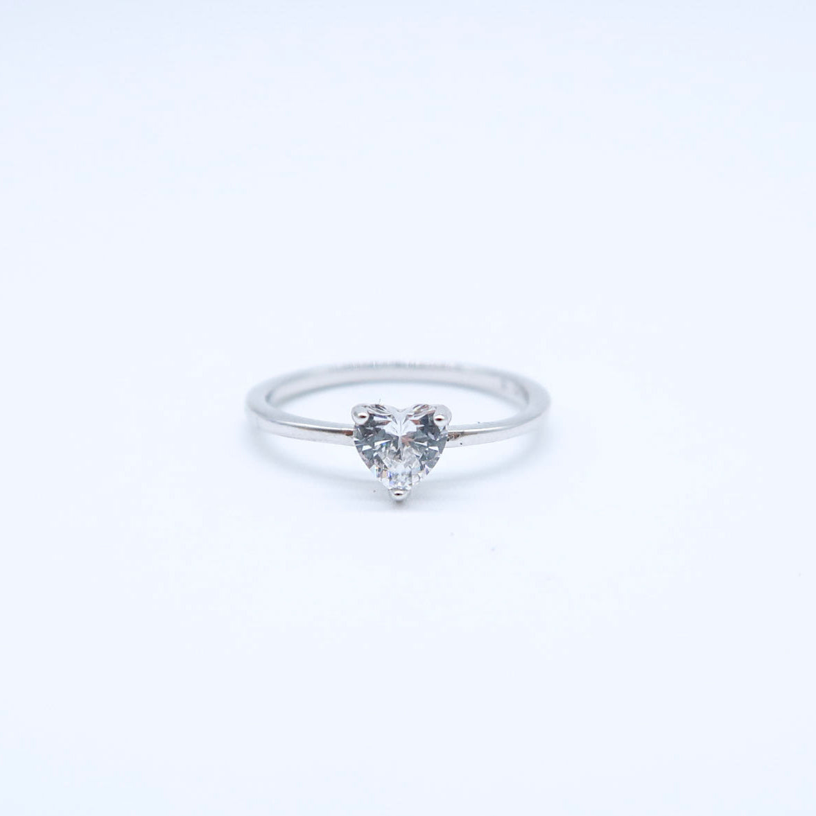 ANILLO CORAZON SOLITARIO