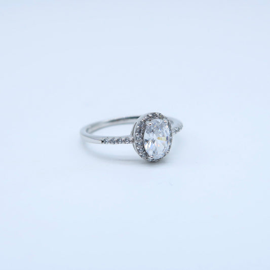 ANILLO OVAL HALO