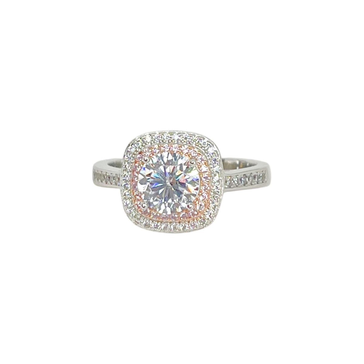 ANILLO CIRCONITA PLATA .925 CON PIEDRA MOISSANITA