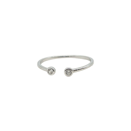 ANILLO DOS PLATA .925