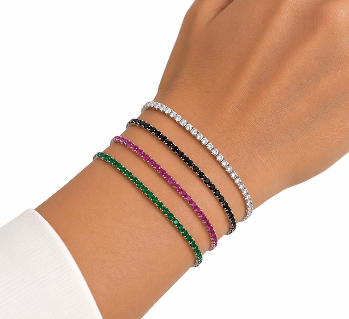 Pulsera Tennis Color 925